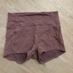 lululemon athletica High Waist Mauve Shorts